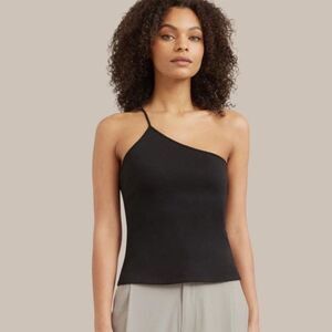 Modern Citizen Tatiana One Shoulder Top Black Size Medium NWOT